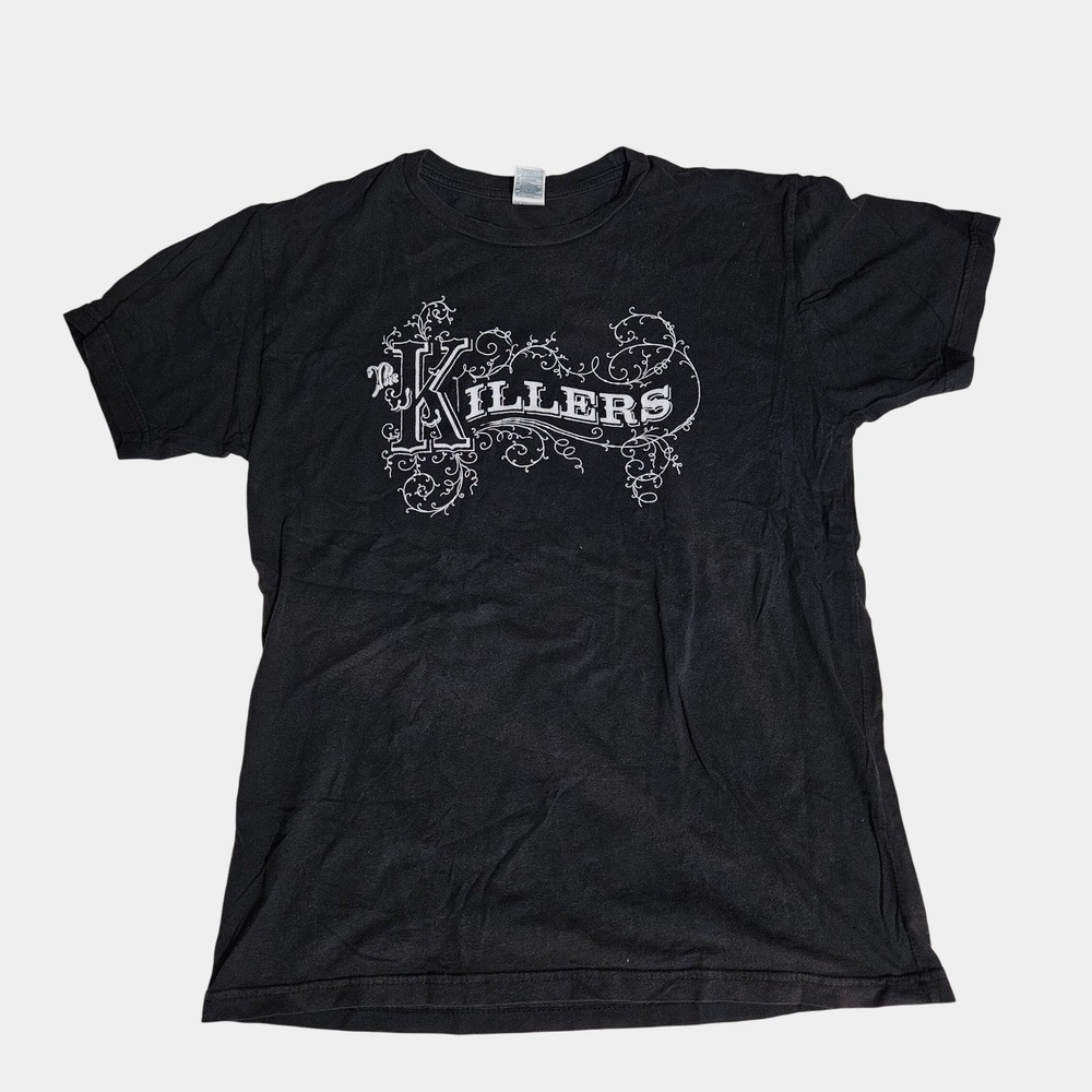 The Killers Band T-Shirt Mens Medium Black Graphic Tee Run For The Hills Quote